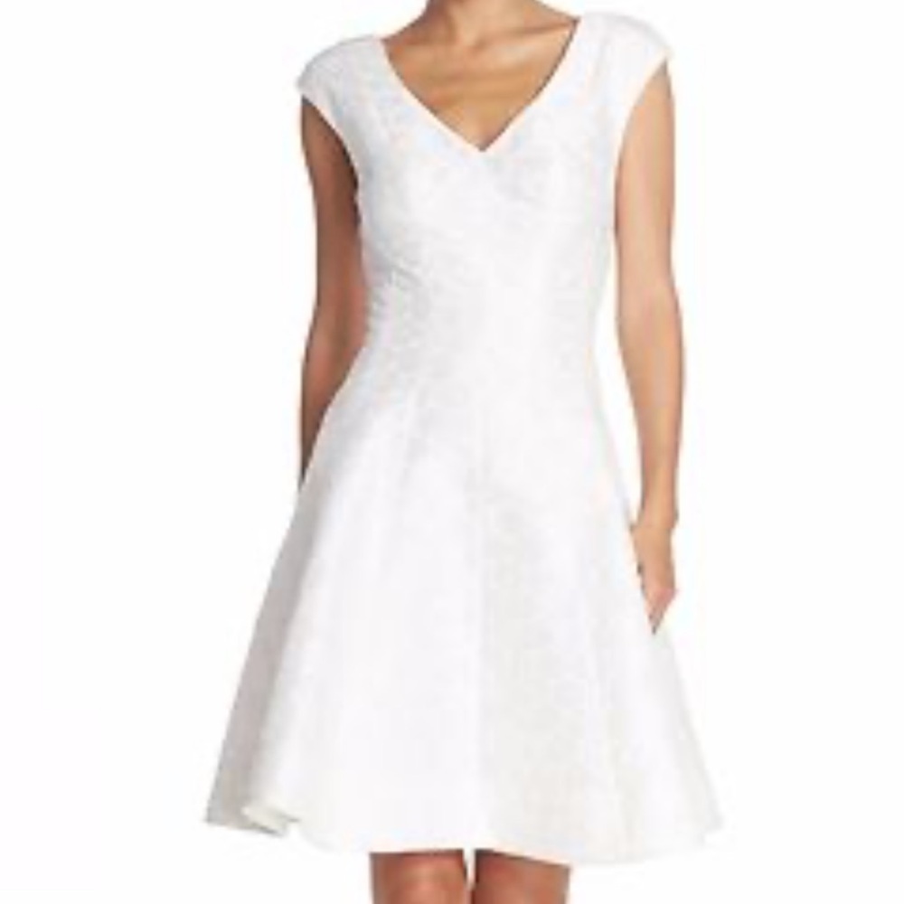 Julia Jordan White Pleated Mini Dress